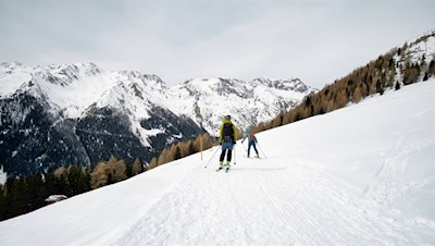 Abfahrt von der Uwaldalm