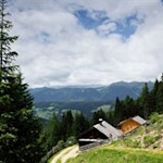 Nahe der Waldgrenze lädt die Putzalm zur Einkehr