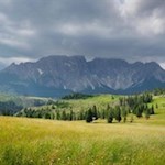 Neben uns erhebt sich der Latemar