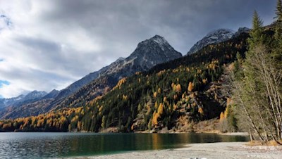 Blick auf die bereits angezuckerten Spitzen des Hoch- und Wildgall