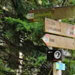 Der Hirtensteig auf dem Ritten ist bestens ausgeschildert