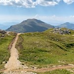 Der Rückweg vom Rifugio Torre di Pisa erfolgt auf dem Hinweg