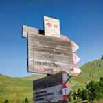 Die Wanderung zur Pieralongia Hütte ist gut ausgeschildert