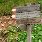 Die Wanderung auf die Seiser Alm ist gut ausgeschildert