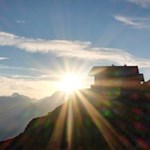 Sonnenuntergang nahe der Flecknerhütte