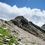 Über die felsige Gipfelflanke zum Gipfelkreuz der Riepenspitze