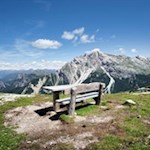 Aussichtsbank auf dem Gaisl Höhenweg