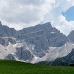 Blick auf den Piz Duleda in der Mitte