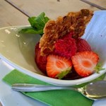 Homemade ice cream at the Gasthof Huber Inn