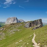 Ausblick nahe der Piza-Scharte