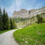 Leichte Wanderung im Naturpark Schlern Rosengarten