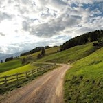 Auf dem breiten Wanderweg Nr. 7 zur Getrumalm