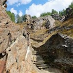 Überreste des einstigen Bergwerks Prettau