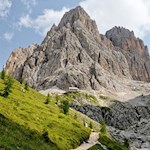 Langkofelkarspitz und Langkofelhütte