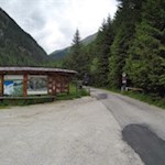 Die MTB-Tour zur Fane Alm beginnt und endet auf dem Parkplatz Berg am Boden