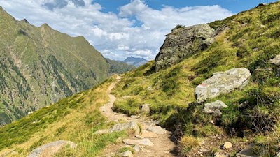 Auf dem Jägersteig zu den Spronser Seen