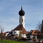 Die markante Kirche in Oberbozen