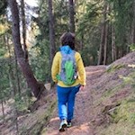 Der Rückweg vom Spilucker Panoramakino erfolgt auf dem Hinweg