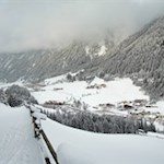 Abfahrt auf der Rodelbahn Ratschings