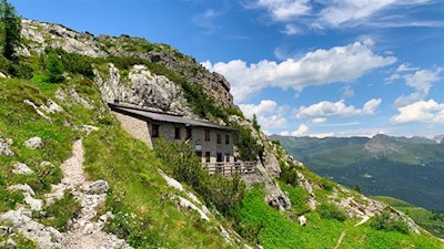 Rifugio Sala auf dem Weg zum Arzalpenkopf