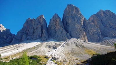 Die spitz zulaufenden Villnösser Geisler