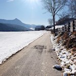 Auf dem Keschtnweg zur St. Andreas Kirche in Antlas