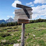 Die Wanderung zu den Stoanernen Mandln ist gut ausgeschildert