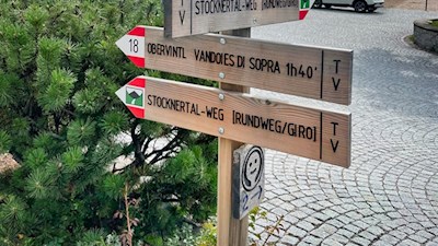 Der Stocknertalweg ist gut ausgeschildert