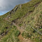 Seilgesicherte Passage vor dem Wilden See