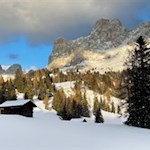 Winterwandern am Fuße des Rosengarten