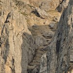 Discesa attraverso la forcella Pana