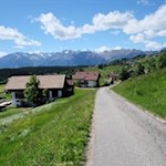 Auf dem Rückweg nach Hafling Dorf