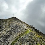 Die letzten Anstiegsmeter auf den Eisatz