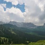 Blick auf den Naturpark Schlern-Rosengarten, den ersten Naturpark Südtirols