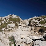 Anstieg in Richtung Peitlerkofel