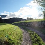 Zuletzt führt der archäologische Panoramaweg durch Wiesen und Felder