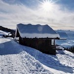 Winteridylle unterhalb der Klausner Hütte
