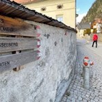 Unsere Wanderung auf dem Feldweg beginnt in Aufhofen