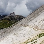 An der Westseite der Drei Zinnen