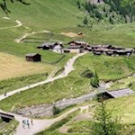 Blick auf die Fane Alm