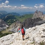 Abstieg über den Südrücken des Piz Duleda