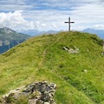 Einachtspitze vor der Kulisse der Telfer Weißen