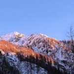 Gaisjoch im güldenen Winterkleid
