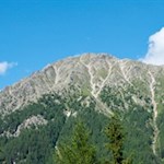 Unser Blick fällt auf das einsame Gaisjoch