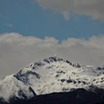 Schneebedeckte Eidechsspitze oberhalb Terentens