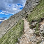 Der Anstieg auf die Poppekanzel führt über steile Hänge