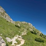 Auf dem Touristensteig Nr. 1 auf den Schlern