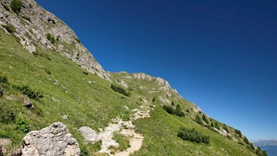 Auf dem Touristensteig Nr. 1 auf den Schlern