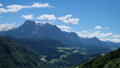Blick auf den Schlern und den Tschafon