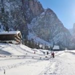 Dreischusterhütte, auch im Winter gut besucht